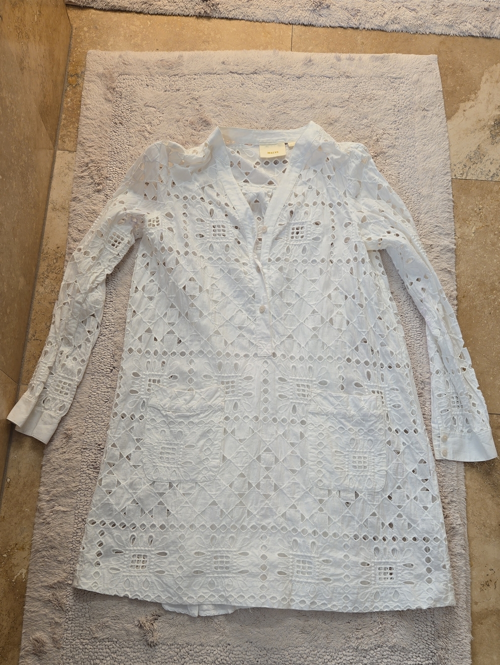 Maeve White Mini Dress Size S
